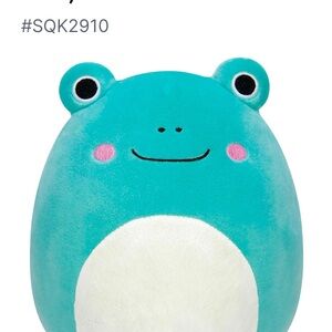 New in box Squishmallows Teal Frog Plush Toy 12”